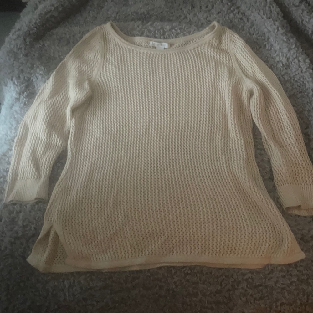 Cream colored White House Black Market Sweater